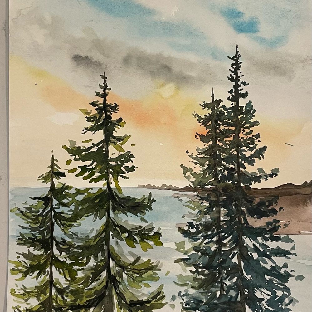 Original watercolor painting